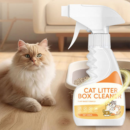 ❄️Zomerfresh 50% Korting!🐱Kattenbakreiniger & geurneutraliserende spray – snel spray-and-wipe verzorging, 120 ml