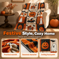 ⏳ Laatste dag: 50% korting 🎃 Halloween-flanellen deken met patchwork