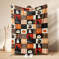 ⏳ Laatste dag: 50% korting 🎃 Halloween-flanellen deken met patchwork