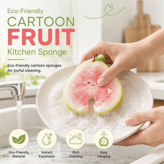 🎁 KOOP 1 KRIJG 1 GRATIS 🧽 Kleurrijke Fruitschotelspons — Perfect Voor Een Frisse & Schone Keuken