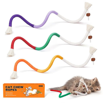 ⏳ Tijdelijk 50% korting ⏰ Kauw- en speeltouwen voor katten 🐈🧶