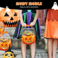 Doorzichtige Halloween-cadeautasjes in de vorm van een pompoen