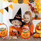 Doorzichtige Halloween-cadeautasjes in de vorm van een pompoen
