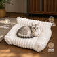 🐾✨50% KORTING! 🐱🐶 Gezellig Sofa Huisdierbedde – Ultrazacht, Verhoogde Bolsterranden & Super-Zachte Geribbelde Pluche. Meer dan 11.382 Blije Huisdieren Slapen in Stijl!✨