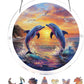 🚨 LAATSTE DAG SALE 50% KORTING 🌅 Acryl Raamhanger Met Oceaan Zonsondergang — Breng Kleurrijke Kunst In Je Huis! 🌊
