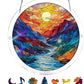 🚨 LAATSTE DAG SALE 50% KORTING 🌅 Acryl Raamhanger Met Oceaan Zonsondergang — Breng Kleurrijke Kunst In Je Huis! 🌊