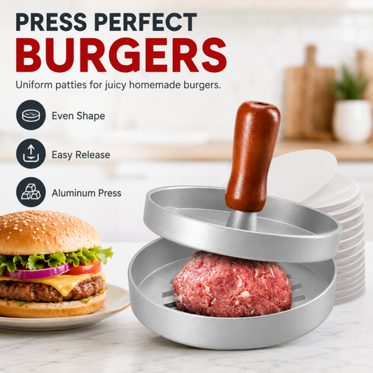 ⭐ 2026 HOT SALE 🍔 Maak Zelf Restaurantwaardige Burgers Thuis — Gelijkmatige Vorm, Perfecte Resultaten ✨