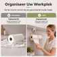 🧻 Keukenpapierhouder met Zuignap – Eenvoudig te Bevestigen, Geen Boren of Gereedschap Nodig, Perfect voor Tegels en Gladde Oppervlakken 🛁✨