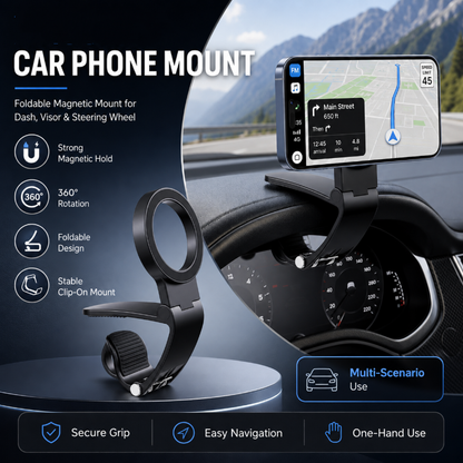 🔥 50% KORTING! 🚗 Magnetische Autotelefoonhouder Met N52 Magneet – Nooit Meer Een Vallende Telefoon