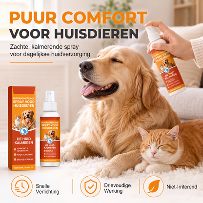 🔥 2+1 GRATIS! 🐾 Kalmerende Huisdierenspray – Voor Een Comfortabele Huid & Minder Krabben