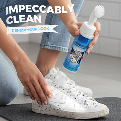 🔥 50% KORTING! 👟✨ Draagbare Sneaker Schuimreiniger met Borstel | Verwijdert Vuil & Vlekken in Minuten Zonder Water