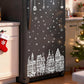 🎄 50% KORTING! Kerstdorp Raamstickers Set – Winterdorp, Sneeuwvlokken & Sterren ❄️