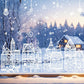 🎄 50% KORTING! Kerstdorp Raamstickers Set – Winterdorp, Sneeuwvlokken & Sterren ❄️