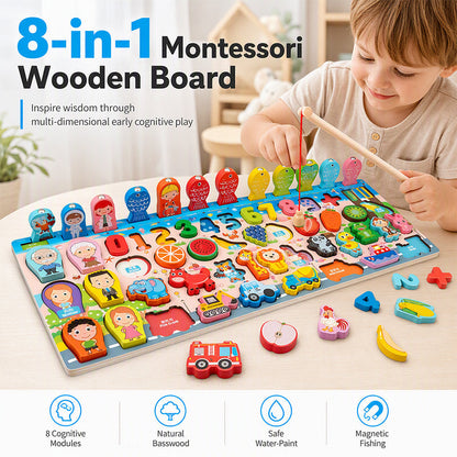 🧩🔥 50% KORTING! Houten Cijfer & Letter Puzzel – Leer Spelen, Ontdekken & Ontwikkelen