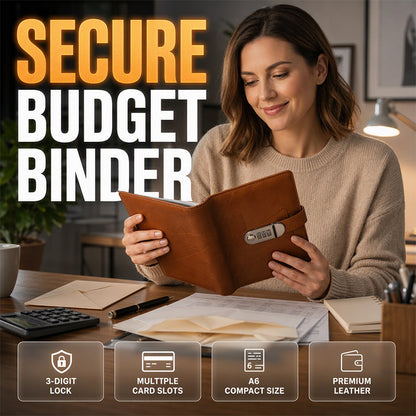 💰 50% KORTING – Budgetmap met Slot | Slim Geld Besparen, Budgetteren & Je Spaardoelen Bijhouden