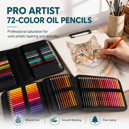 🎨🔥 50% KORTING! Professionele Kleurpotlodenset – Voor Creatieve Kunstwerken Met Perfecte Controle