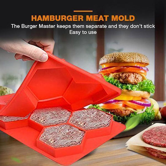 🍔 50% KORTING! Siliconen Hamburger Vorm – Maak Perfecte Burgerpatties In Één Keer