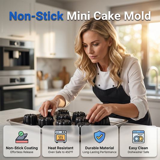 🎃 50% korting! Pompoencakevorm met antiaanbaklaag – gemaakt van hoogwaardig koolstofstaal met een superieure antiaanbaklaag, waardoor de cakes er elke keer perfect uitkomen. Geen gebroken cakes meer – alleen maar perfecte pompoenvormige lekkernijen!