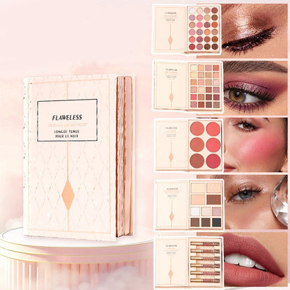 💄✨ Uitklapbaar 48-Kleuren Make-upboek – Oogschaduw, Blush, Highlighter & Lipmake-up in Eén