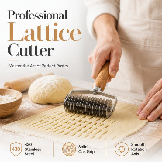 🥧✨ Deegrooster Roller – Maak in Eén Rol een Decoratief Raster voor Taart & Gebak
