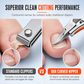 ✂️ Gebogen Precisie-Teennagelknipper – RVS Knipper voor Dikke & Moeilijk Bereikbare Nagelranden