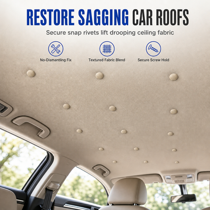🚗⏰ TIJDELIJKE AANBIEDING – DIY Reparatieset voor Auto-interieurplafond | Bevestigingsklinknagels & Drukknopen | Eenvoudig Zelf te Monteren0