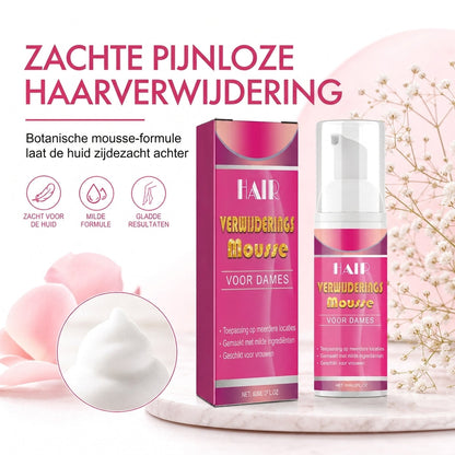🌿Zachte Ontharingsmousse met Plantenextracten ✨ – Voor een Gladde Huid