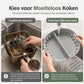 🍗🔥50% KORTING | Dubbele Siliconen Airfryer Bakvorm – Bereid 2 Gerechten Tegelijk