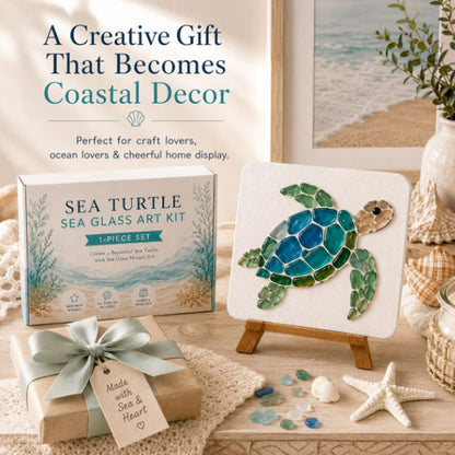 🌊🐢 50% KORTING | DIY Zeeglas Mozaïekset – Maak Zelf Kleurrijke Oceaankunst
