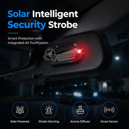 🚗🚨 50% KORTING | Solar LED Waarschuwingslamp voor Auto – Gesimuleerd Alarmlicht & Automatische Flits