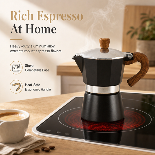 ☕🔥 50% KORTING | Klassieke Italiaanse Mokapot – Rijke Koffie Gewoon Thuis