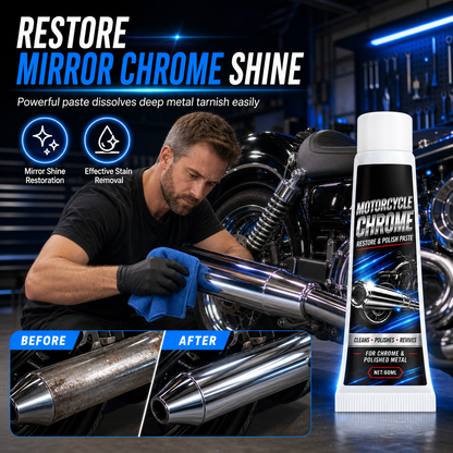 🏍️Polierpaste für Motorrad-Chromteile und Metallrestaurierungsmittel 🪄✨