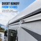 🚐 PVC Regenwater Afvoerstrip voor Campers en Caravans – Flexibele Watergeleider