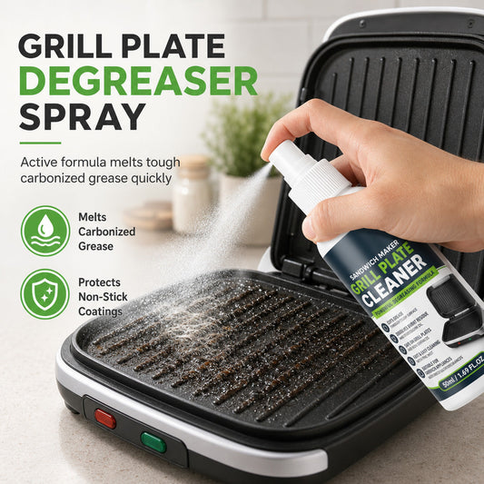 🧽 Grillplaat Ontvetter Spray – Tegen Hardnekkig Vet op Wafelijzers en Contactgrills