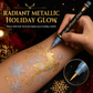 🎄 Glitter Body Art Pen – Voor Fijne Kerstmotieven en Sprankelende Decoraties