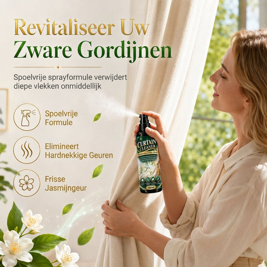 ✨ Praktische Reinigingsspray voor Gordijnen en Stoffen – Voor het Aanpakken van Vlekken en Geuren
