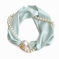 🧣✨ 3-in-1 Sjaal met Pareldetails & Afneembare Ketting – Magnetische Sluiting voor Elegante Looks