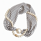 🧣✨ 3-in-1 Sjaal met Pareldetails & Afneembare Ketting – Magnetische Sluiting voor Elegante Looks