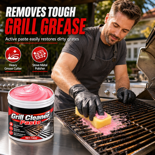 🧽🔥 Roze Reinigingspasta voor Oven & Grill – Tegen Aangekoekt Vet, Ingebrande Resten & Hardnekkig Vuil