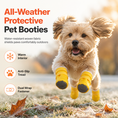 🐾❄️ Warme Hondenlaarsjes met Pluche Voering – Flexibele Antislipzool voor Winterwandelingen