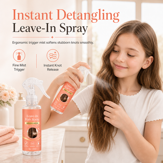 💗✨ Ontwarrende Leave-In Haarspray – Tegen Klitten & Pluizig Haar, met Fijne Verzorgende Nevel