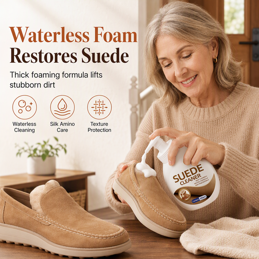 Suede and Nubuck Shoe Cleaner 300ml Care and Cleaning Liquid for Matte Reverse Leather Shoes