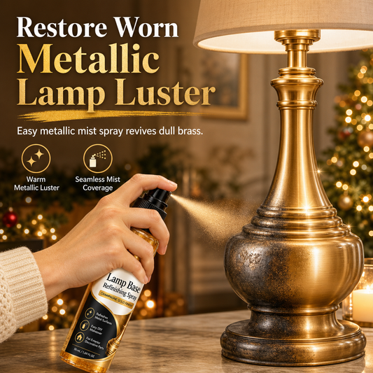 ✨ Metallic gouden restauratiespray – Doe-het-zelf lamp- en woondecoratie opknappen