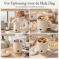 🍵✨ 2-in-1 Elektrische Kookbeker met Stoommandje – Keramische Binnenlaag & LED-Touchbediening